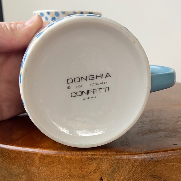 Vintage Donghia for Toscany Speckled Mugs - Picture 2 of 5